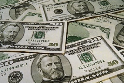 Stacks of $50 Dollar Bills
