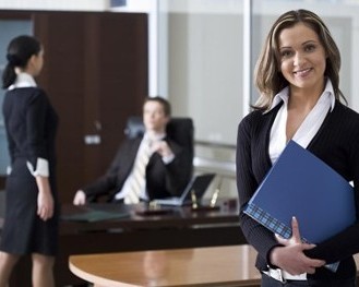 Woman Conducting Interview